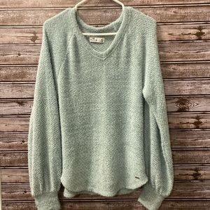 Hollister V neck long sleeve Sweater Light Blue -Brand New with Tags Size Medium